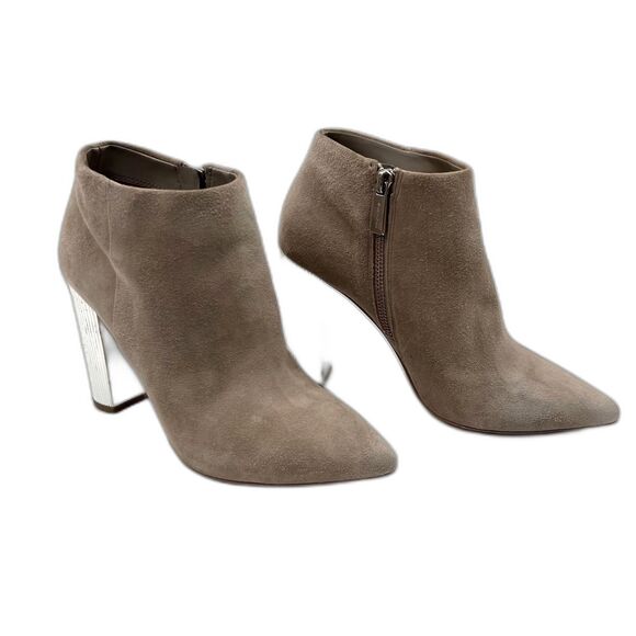 Michael Kors suede Paloma booties gray size 5.5 - Picture 2 of 10